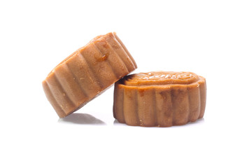 moon cake on white background