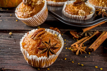 Homemade Autumn Pumpkin Muffins