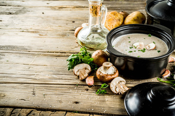 Homemade mushroom soup