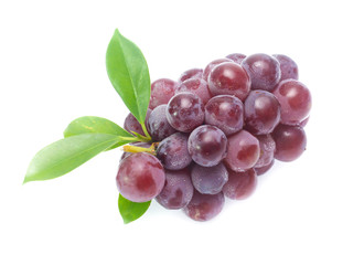 red grape  isolated on white