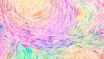 Modern painting wall art decor. Abstract drawing background. Design artwork. Brush strokes on canvas. Artistic pattern. Creative fashion print. Good as psychedelic poster. Surreal graphic abstraction.