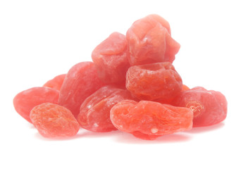 Dried  plums isolated on white background