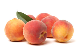 Gold Peach on a white background