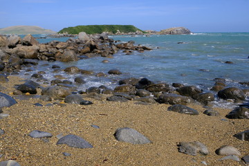 Seashore at Cozy Nook Bay, Southland, New Zealand