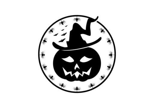 halloween parti card vector illustration