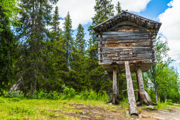 A Sami dwelling in northern Sweden located in a small Sami village called Fatmomakke and located along the Wilderness Road