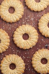 Shortbread cookies with sugar