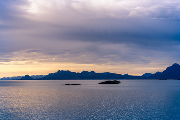 Obraz premium Sea and mountains, Norway