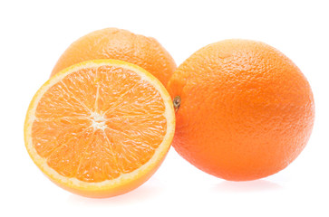 Orange fruit  isolated on white background