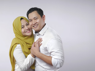 Happy Asian Muslim Couple