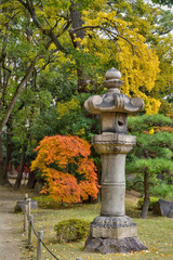 Fototapeta premium 四天王寺の紅葉