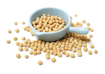 gold soybean isolated on white background 