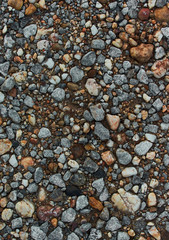 Background of pebbles and dirt