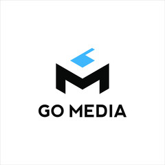 simple hexagon shape initial logo or monogram with G and M letter for inspiration