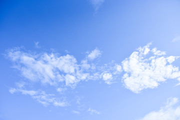 Blue sky and white clouds for background