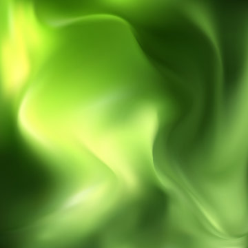 Beautiful green satin. Drapery background, vector illustration