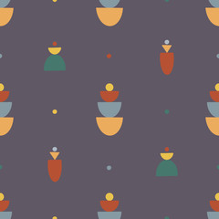 Bohemianl hand drawn pattern