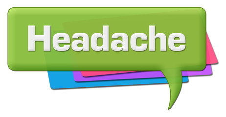 Headache Green Colorful Comment Symbol 