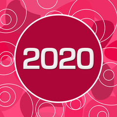 New Year 2020 Random Pink Rings Circle 