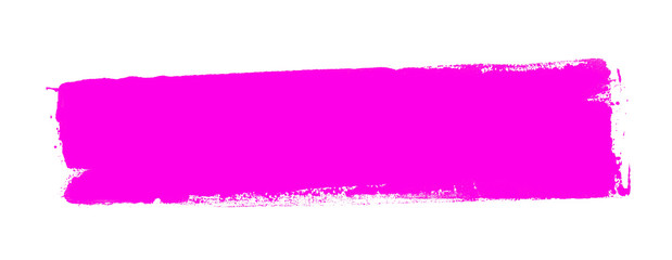 Handgemalter Farbstreifen mit Textfreiraum aus rosa Farbe