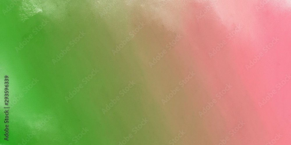 Poster diffuse brushed / painted background with rosy brown, dark salmon and dark green color and space for