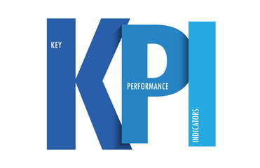KPI colorful gradient typography banner