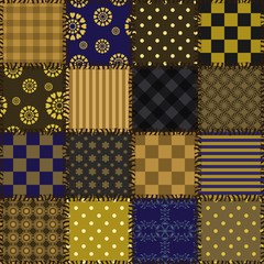 patchwork background with different patterns