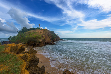 Beautiful seascape and lighthouse at Mu Ko Lanta National Park in the southern part of Krabi Province, Thailand