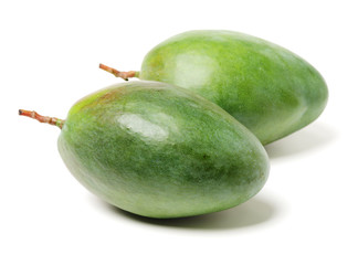 mangos on white background 