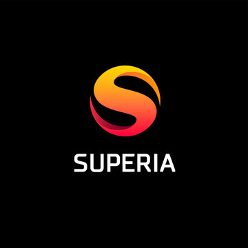 Vector logo design template for business. S letter sign.