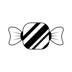 halloween sweet candy isolated icon