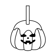 halloween pumpkin season isolated icon