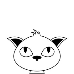 halloween cat mascot animal icon