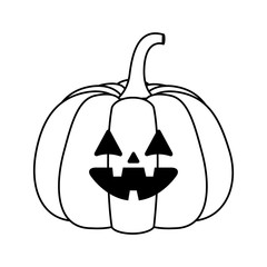 halloween pumpkin season isolated icon