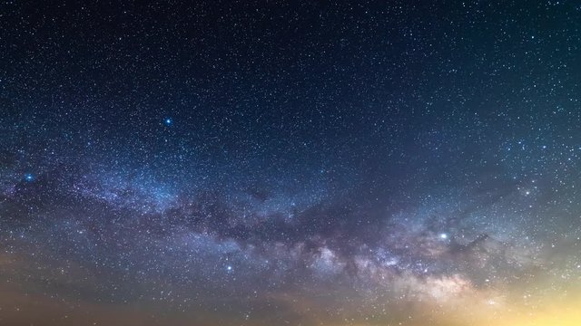 Milky Way Galaxy Rise Aquarids Meteor Shower 2019 Time Lapse Southeast Sky Wide Shot 01