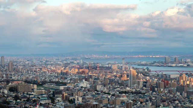 Kobe Cityscape Constructions Overview Timelapse