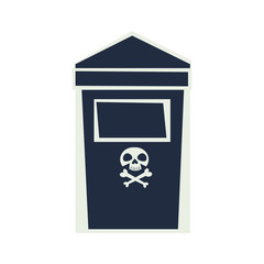 cemetery graveyard with skull bones