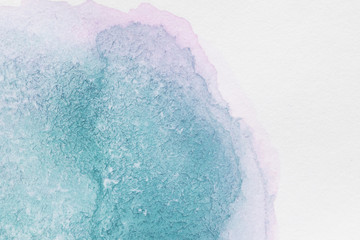 Gradient blue handmade technique aquarelle