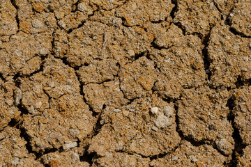 Desert dried and cracked ground. erosion earth background. cracked dry wall surface. white natural cracked texture. desert