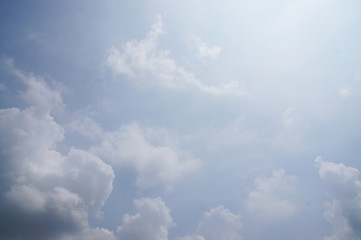 blue sky and white clouds