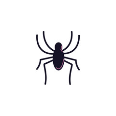 halloween spider animal isolated icon