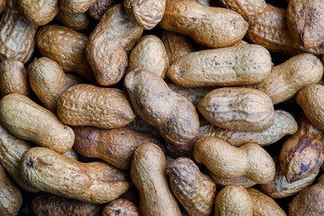 Peanut close up picture healthy food background