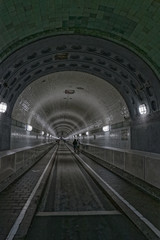 Hamburg Der alte  Elbtunnel