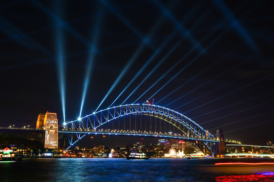 Sydney Harbor Bridge at Vivid