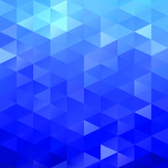 Blue Polygonal Mosaic Background, Creative Design Templates