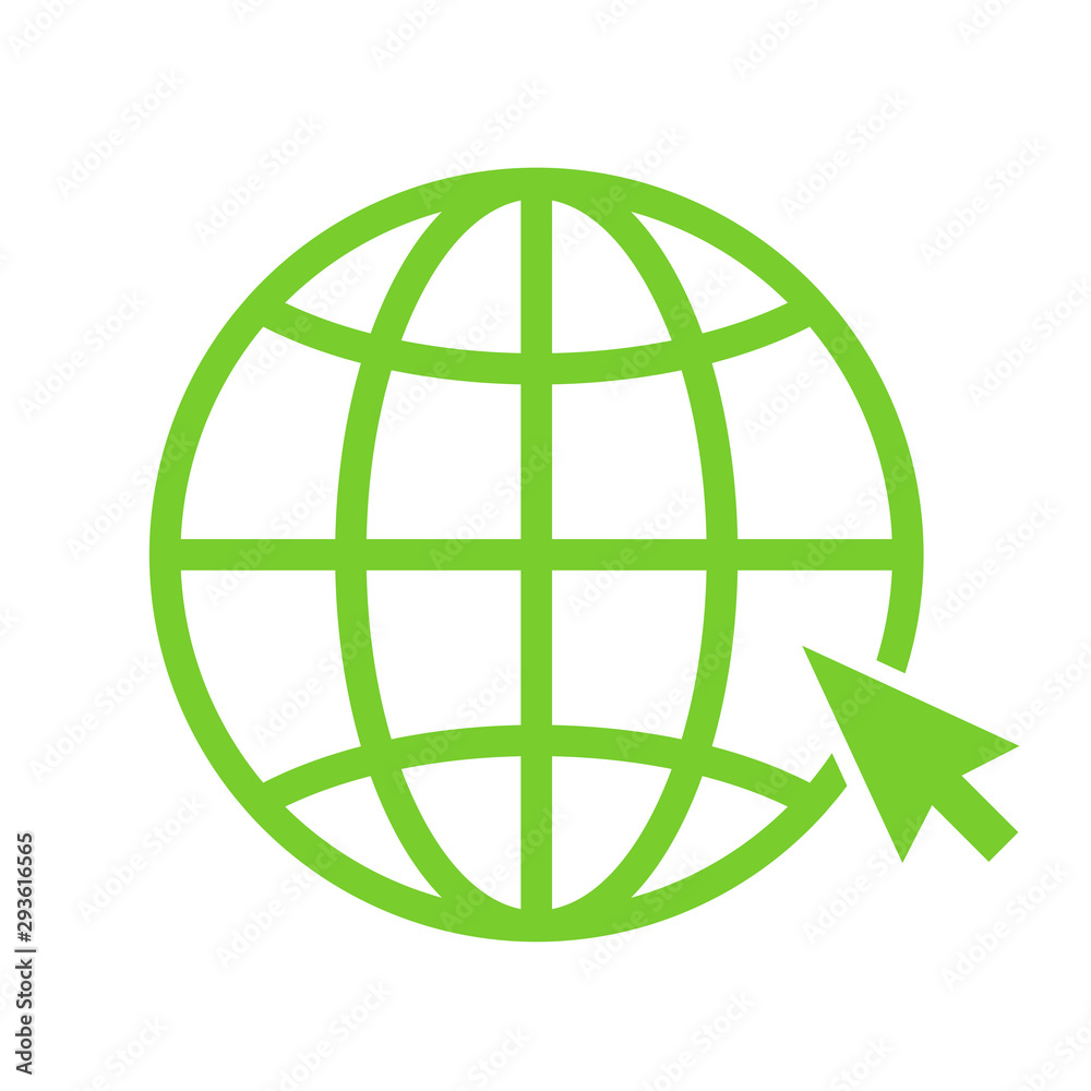 Canvas Prints globe vector icon