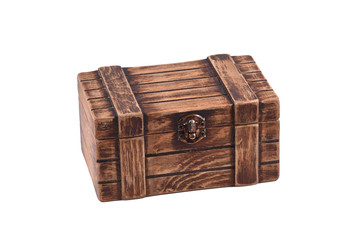 piracy treasure chest on isolated background