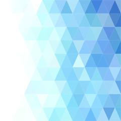 Obraz premium Blue Polygonal Mosaic Background, Creative Design Templates