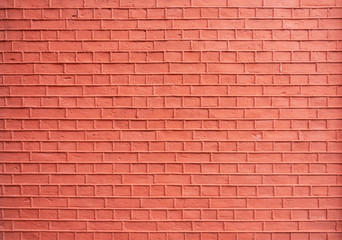 Brick red wall, backgound texture