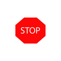 Road sign "Stop" vector